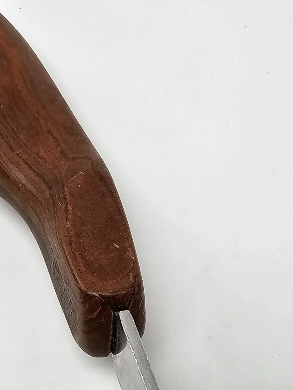Vintage Cutco No. 12 Serving Spoon Brown Swirl Handle Made in USA Mid Century